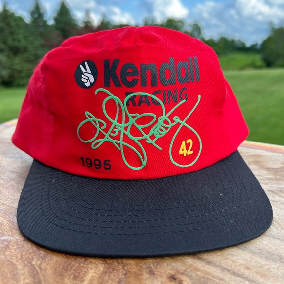 ๐HOST PICK๐Vintage Kendall Racing Trucker Snapback Hat 1990s - Picture 1 of 7